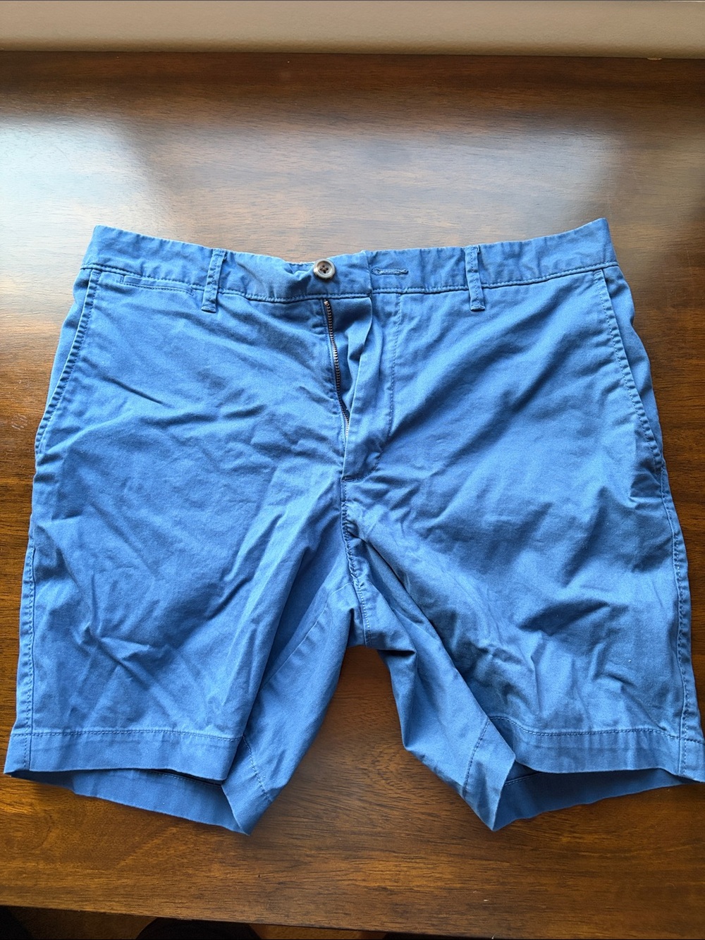 Goodfellow & Co Blue Flat Front Chino Shorts
